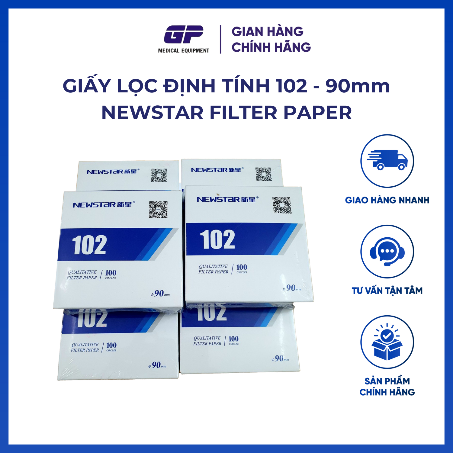 GIẤY LỌC ĐỊNH TÍNH 102 - 90mm NEWSTAR FILTER PAPER