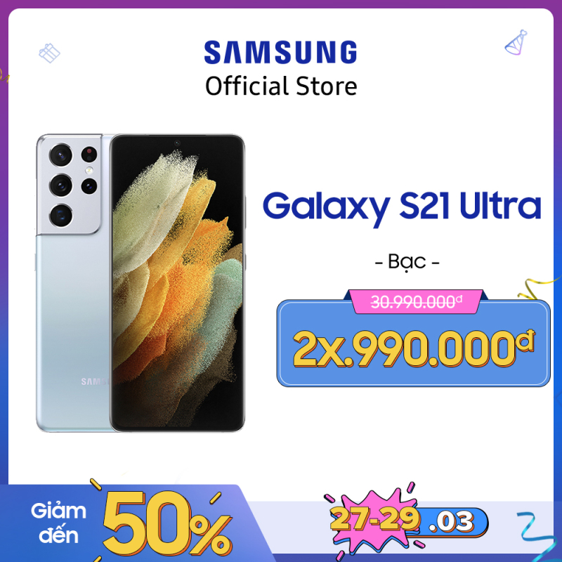 Điện thoại Samsung Galaxy S21 Ultra (12GB/128GB) - Dự kiến giao hàng 29/01 - Tặng Smart Tag