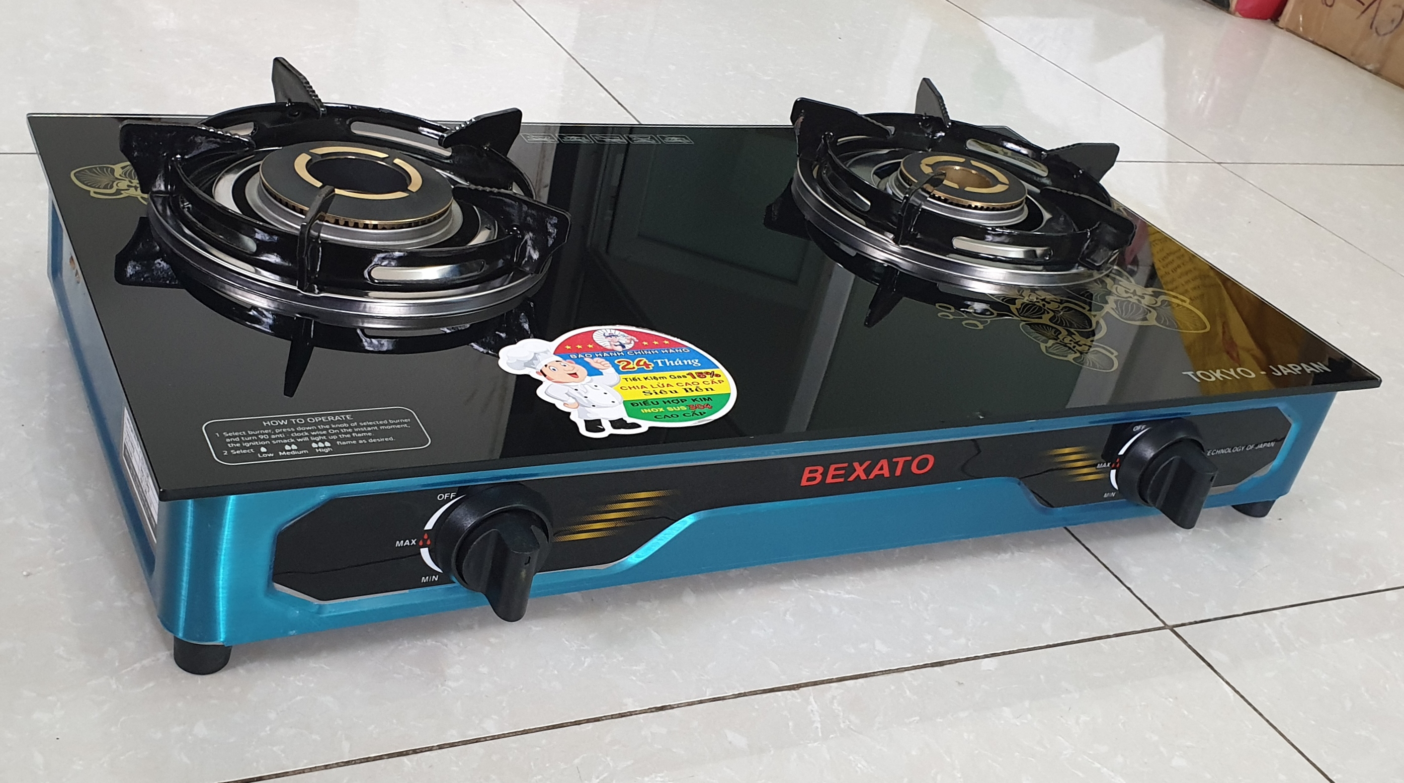 Bếp gas đơn mặt inox