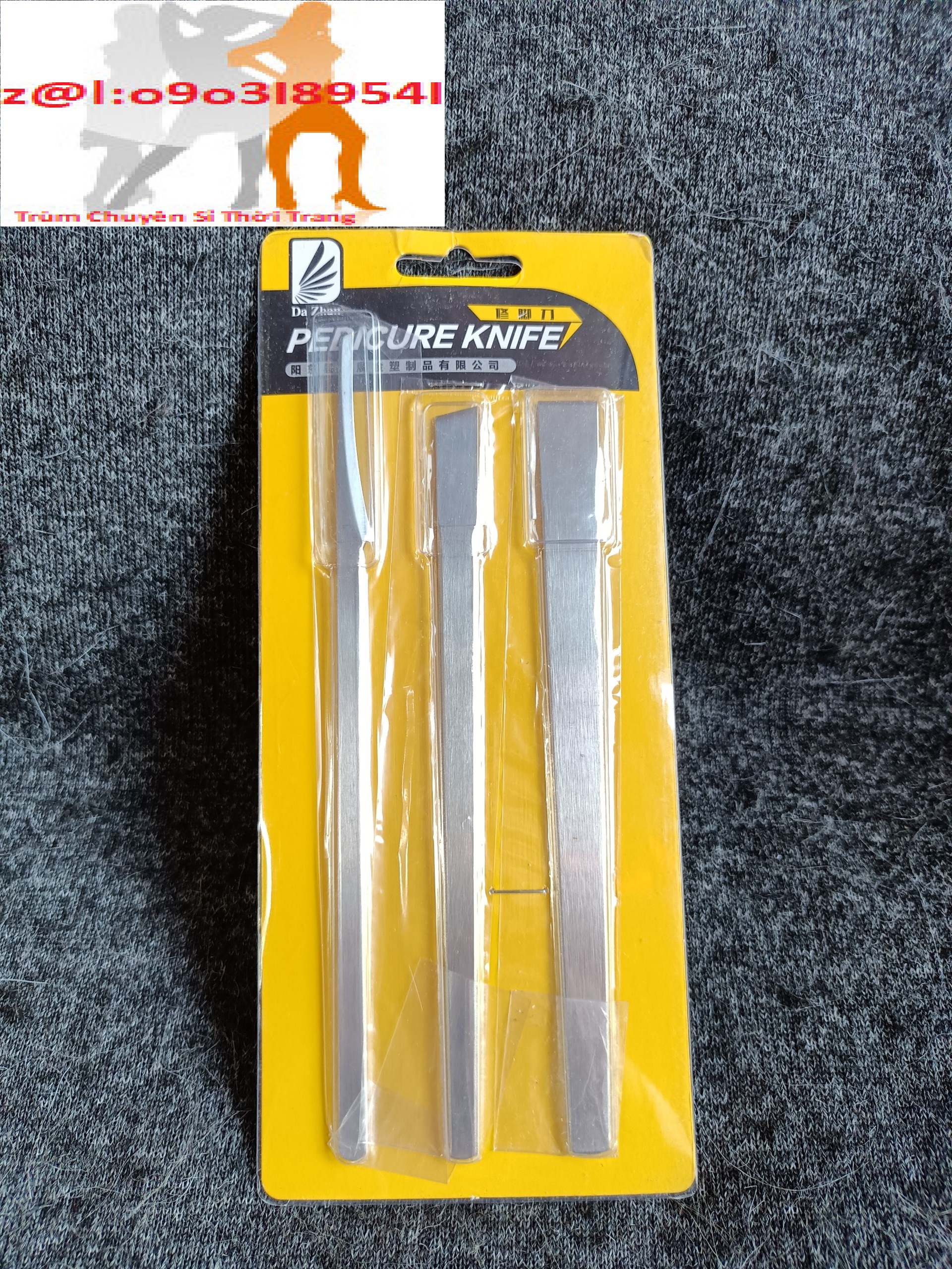 Bộ 3 dao lấy khóe inox