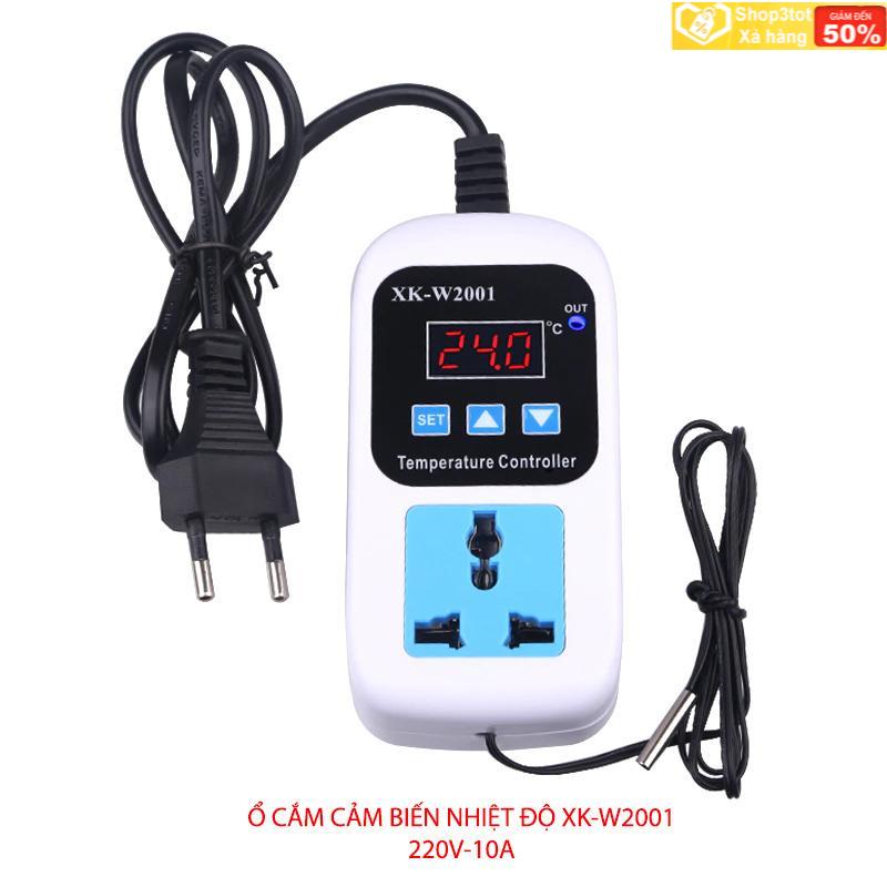 Ổ cắm cảm biến nhiệt độ XK-W2001 màn hình kỹ thuật số, đầu cảm biến rời
