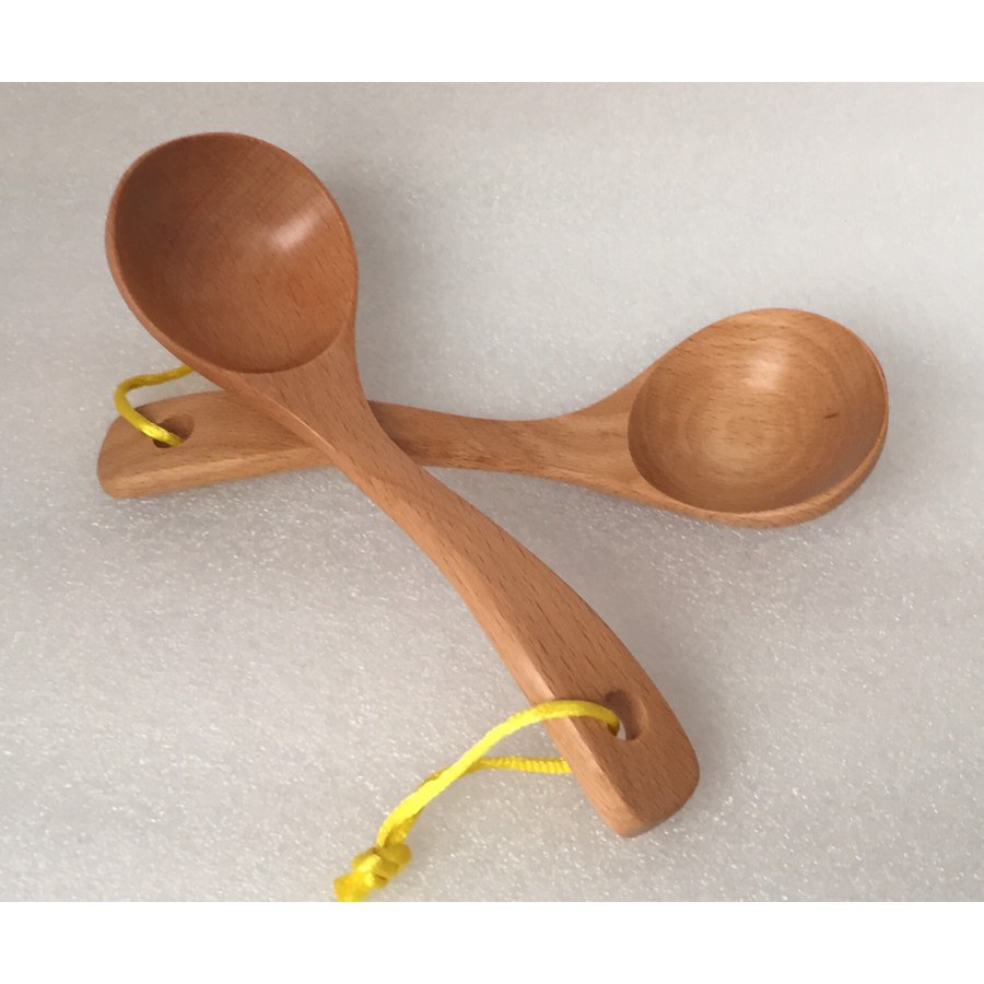 Bộ 2 Vá Canh Gỗ Beech Lớn Thanh Tú 25Cm
