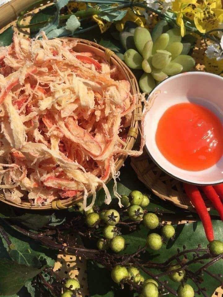 Mực xé hấp nước dừa 300gr