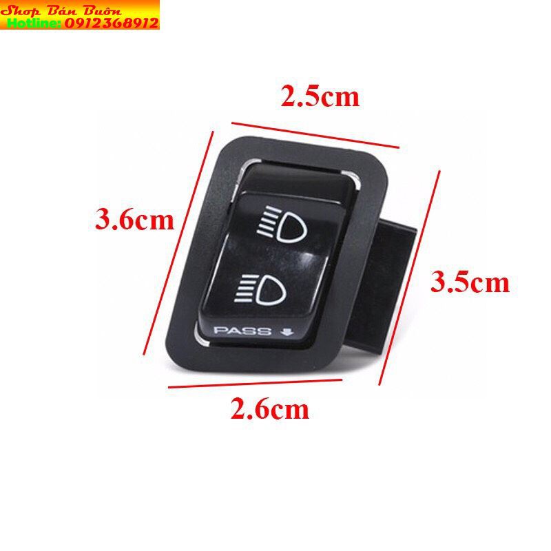 công tắc passing sh đá đèn dùng cho nhiều dòng xe ( sử dụng lại jack )