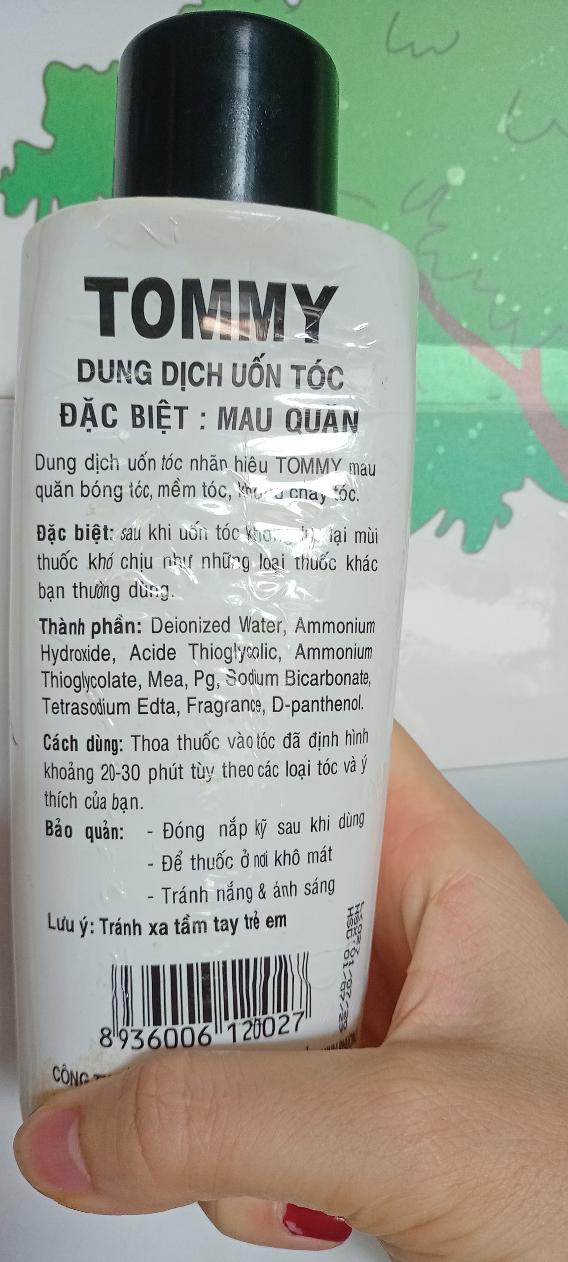 [Nên mua kèm sản phẩm dưỡng uốn] Dung dịch uốn lạnh Tommy 500ml