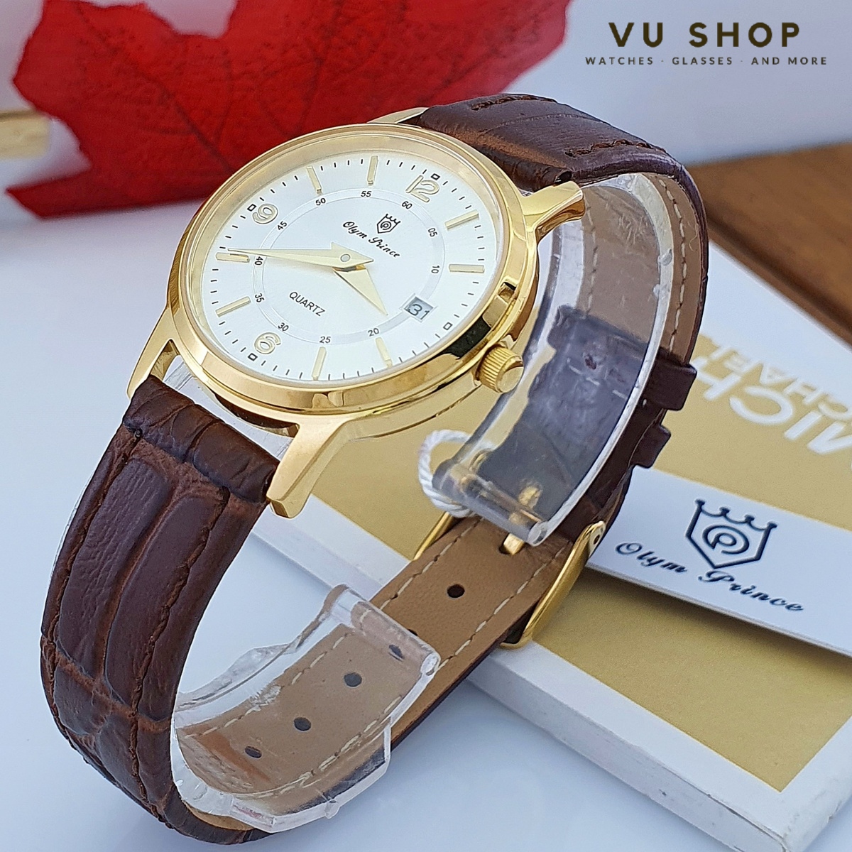 [HCM]ĐỒNG HỒ NỮ OLYM PRINCE 073 - DÂY DA SIÊU MỎNG