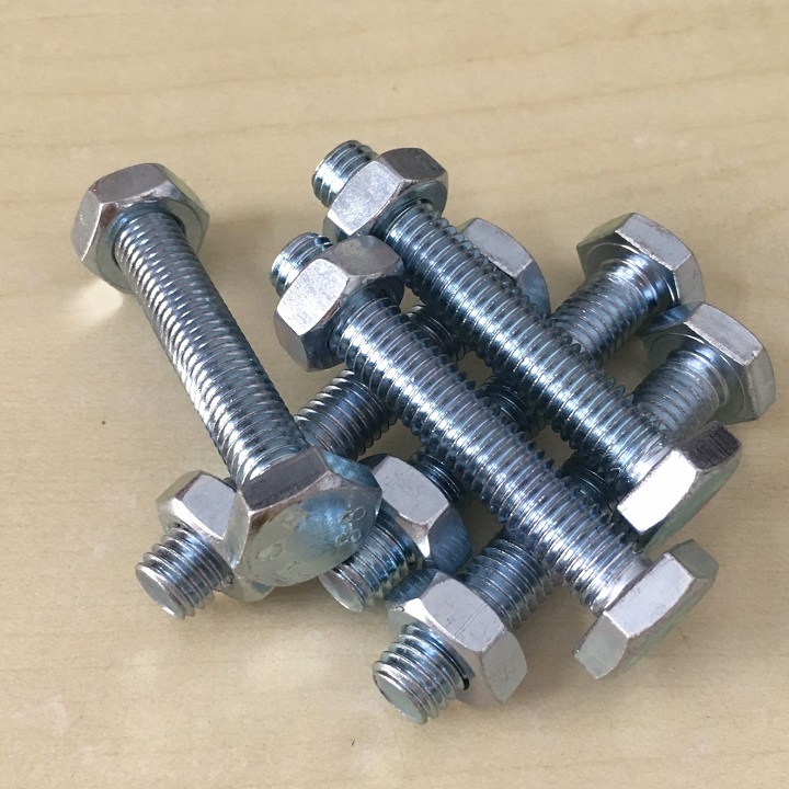10 BỘ -  M10x60mm BULONG LỤC GIÁC - BULON 10LI