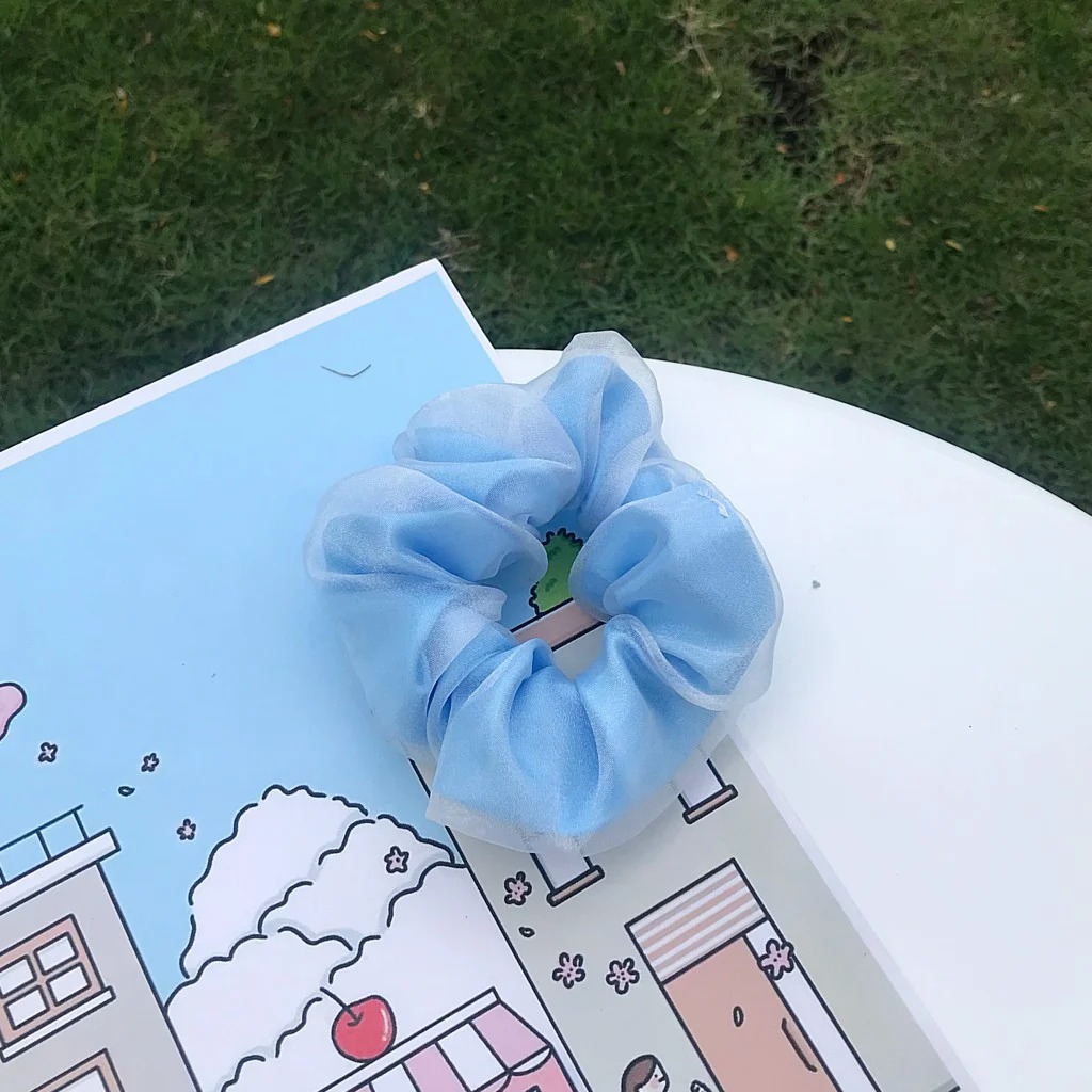 Dây buộc tóc Scrunchies Bong Bóng 2 lớp cột tóc