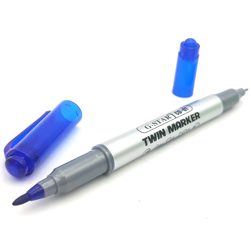 Combo 2 chiếc Bút lông dầu / bút dạ dầu GSTAR CD-01-Xanh/Đen/Đỏ