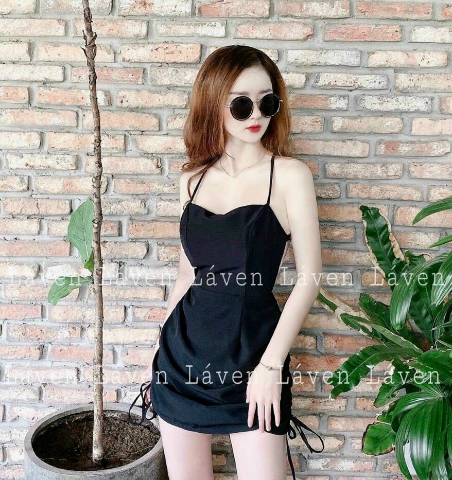[HCM]Đầm Rút Dây Có Mút Ngực