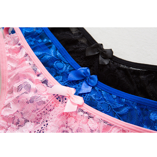 Sexy Women's Underwear with Slit at the Bottom
