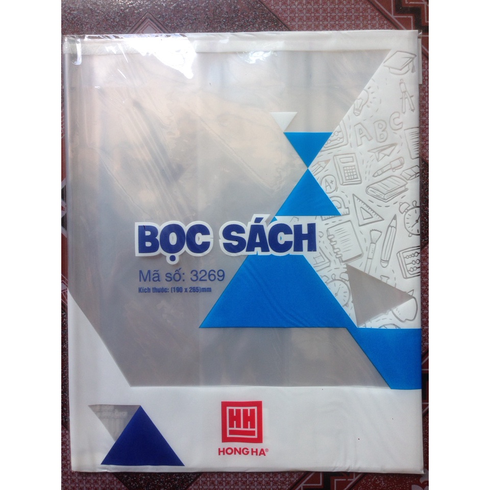 Bọc Sách Cấp 2, 3 Hồng Hà 3269 (190×265Mm)