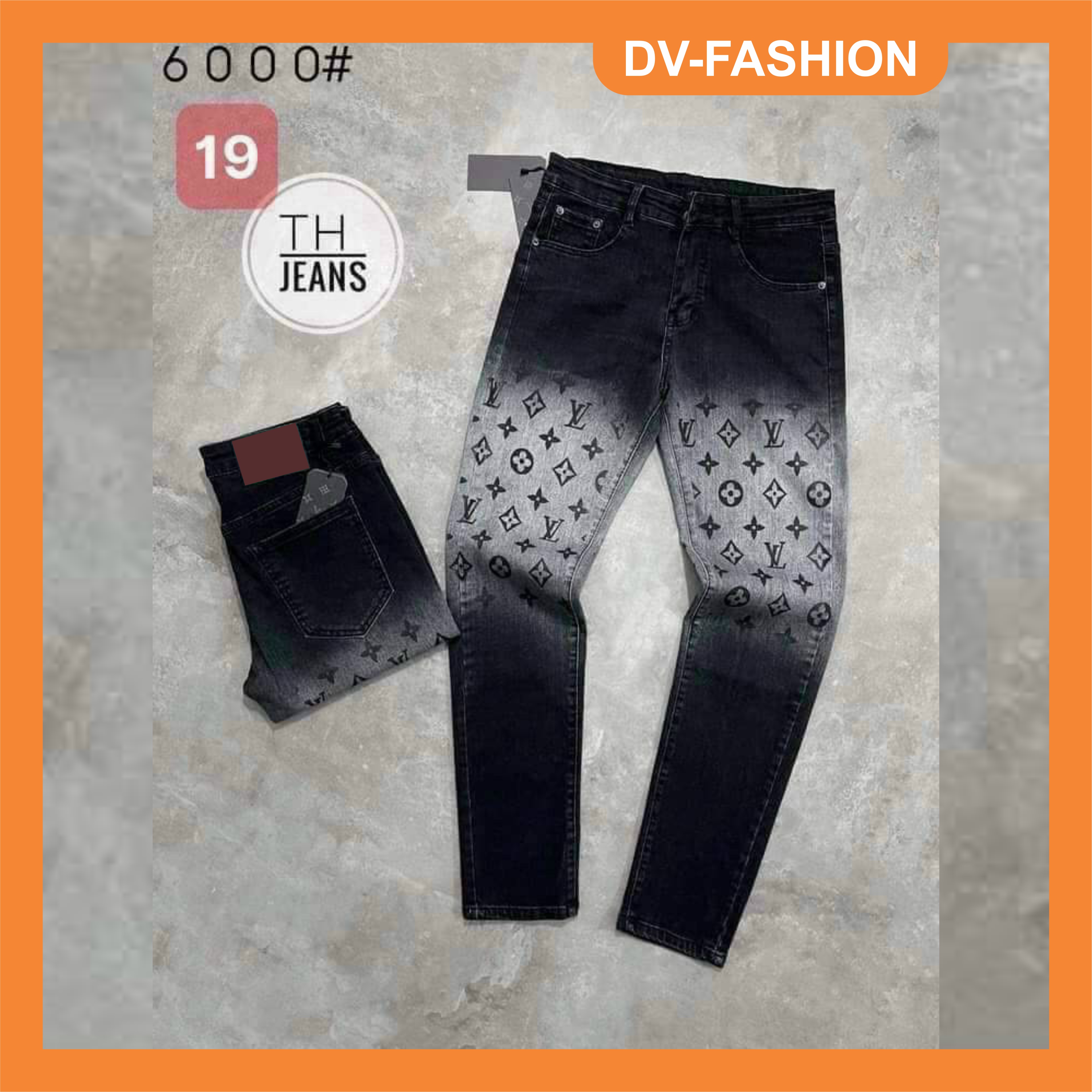 Quần jean nam CAO CẤP phối họa tiết đẹp chất bò vải dày co dãn tốt mẫu mơi giá rẻ