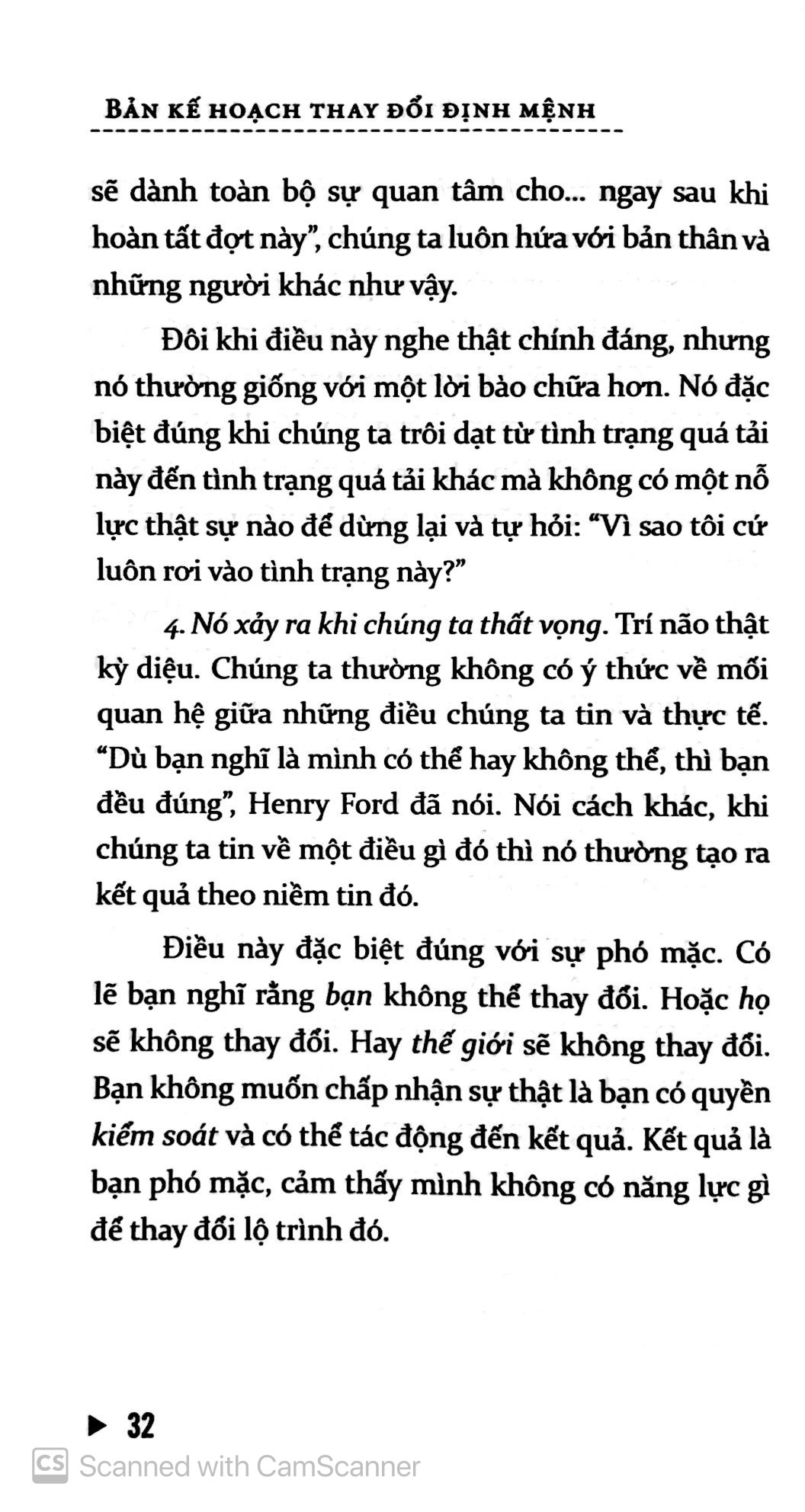 Bản Kế Hoạch Thay Đổi Định Mệnh