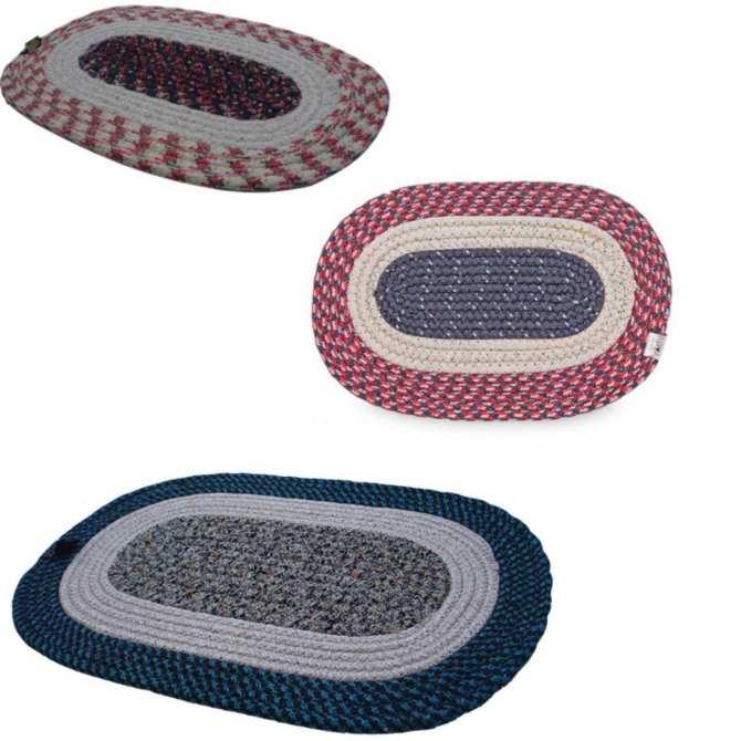 Combo 2 Thảm Lau Chân Hình Bầu Dục Siêu Bền (29a39)