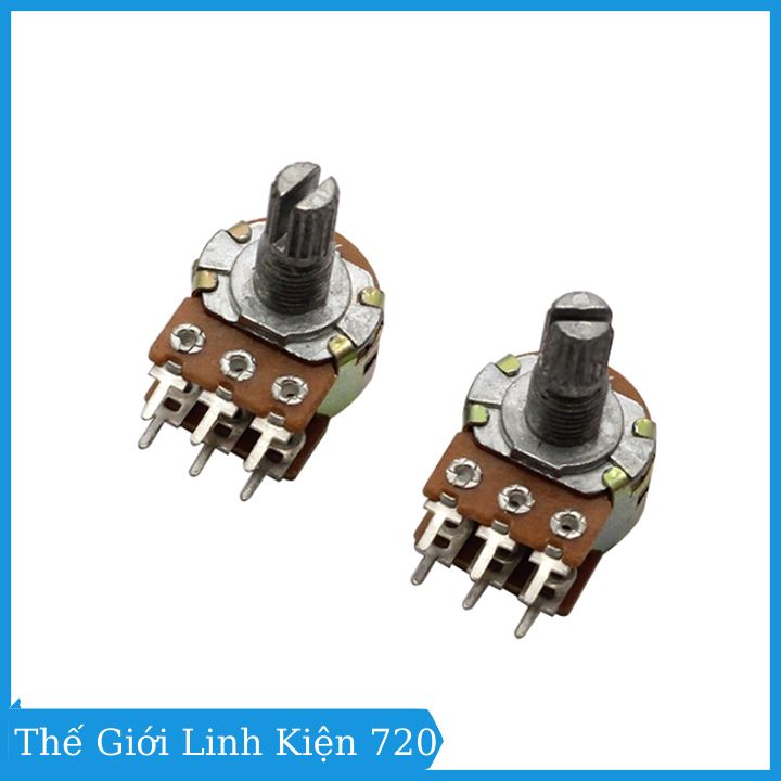Biến trở volume B20K, chiết áp đôi kép 6 chân ( 1 chiếc)