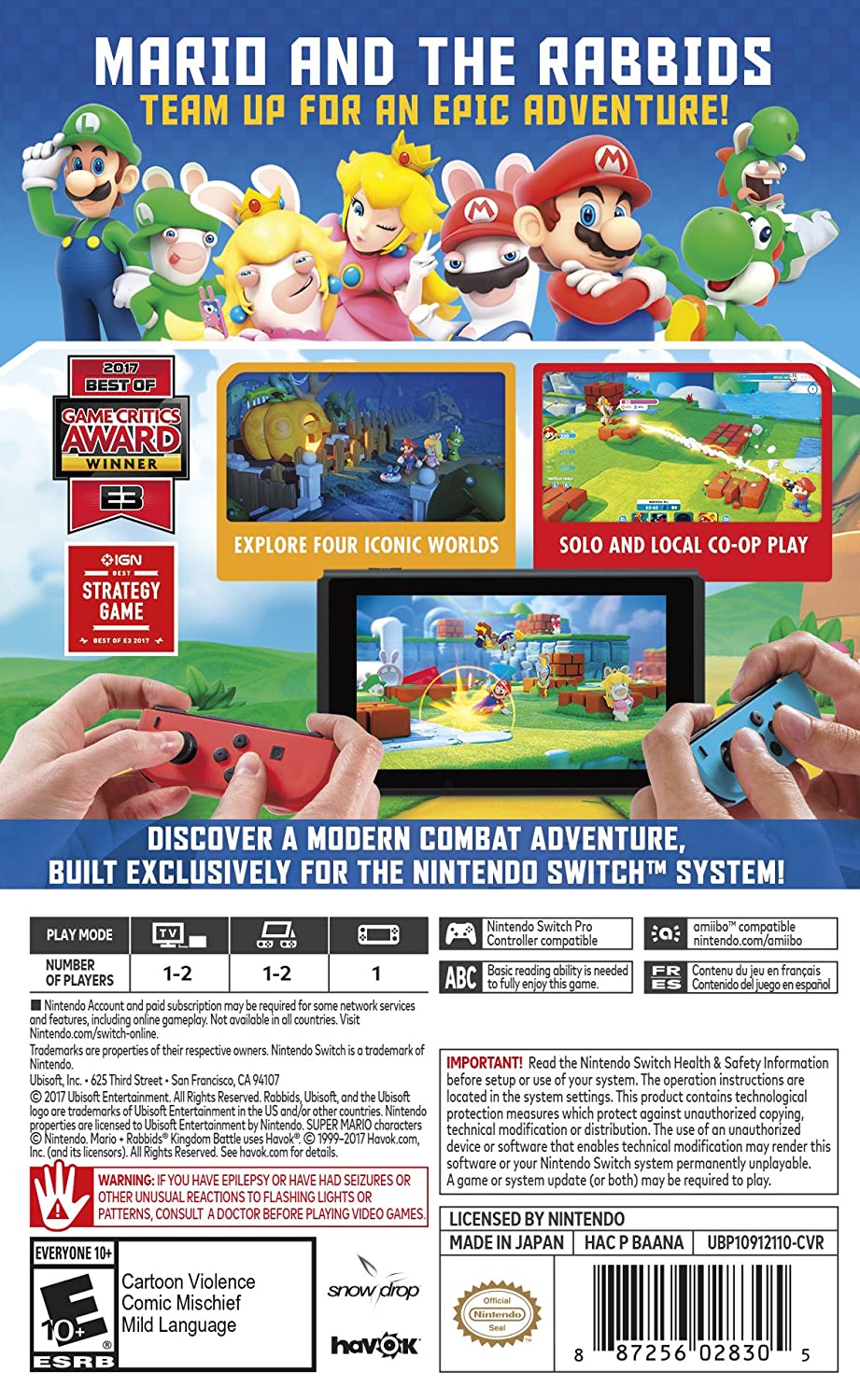 [HCM][US] Trò chơi Mario + Rabbids Kingdom Battle - Nintendo Switch