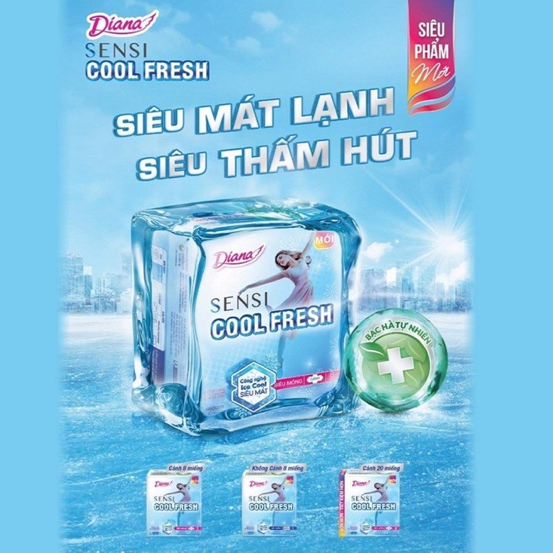 Băng Vệ Sinh Diana Siêu Thấm Supernight 29cm - 4 Miếng (Che tên sản phẩm khi giao hàng)