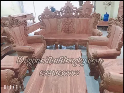 [HCM]Bộ ban ghế hoang gia gỗ hương