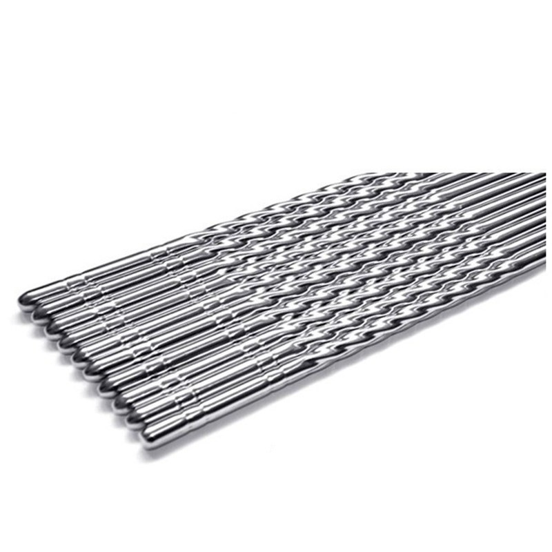 Vỉ 5 Đôi Đũa Inox Xoắn