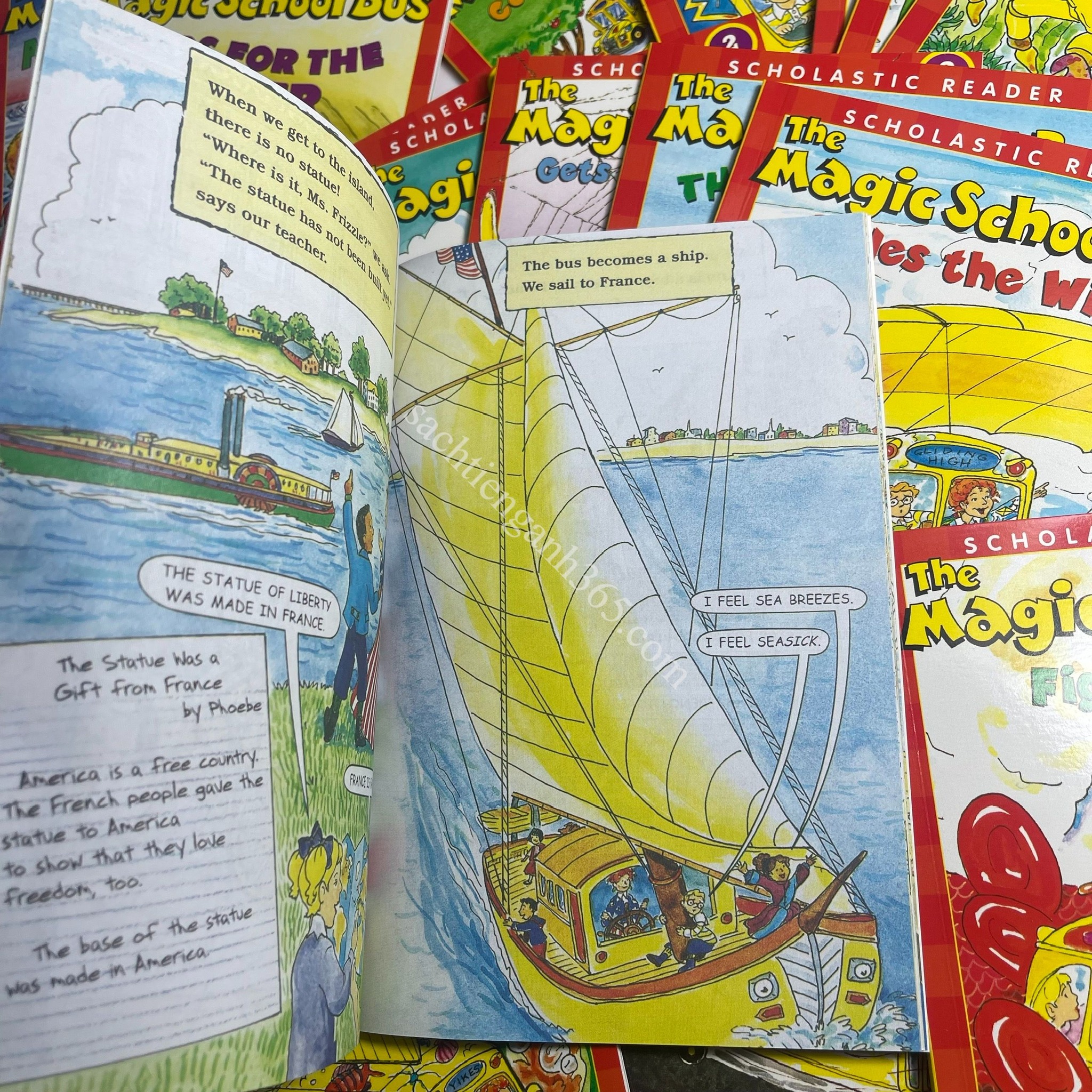 The Magic School Bus: Science Readers Box (Level 1+2) - 23q + AUDIO  | Nhập Khẩu
