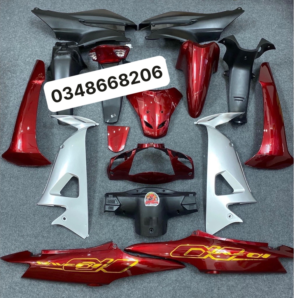 Dàn Áo - Bộ Vỏ Nhựa Wave Alpha 100 - Wave 50cc - Wave Rs