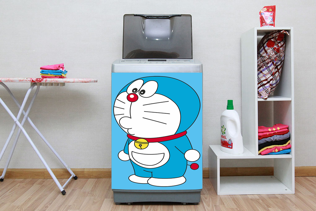 [HCM]Decal dán máy giặt mẫu Doraemon 16