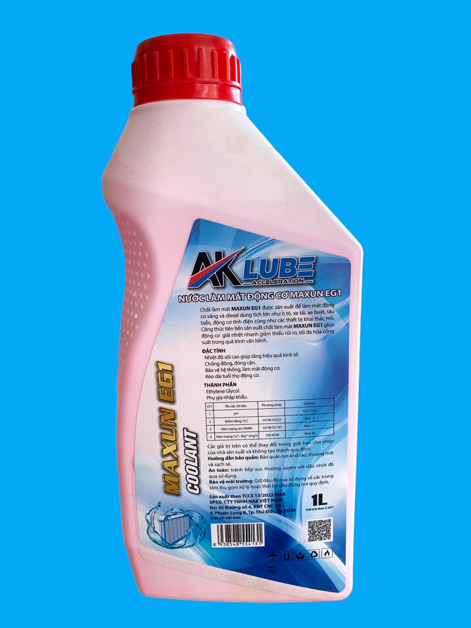 NƯỚC LÀM MÁT AKLUBE MAXUN COOLANT EG1 – 1L
