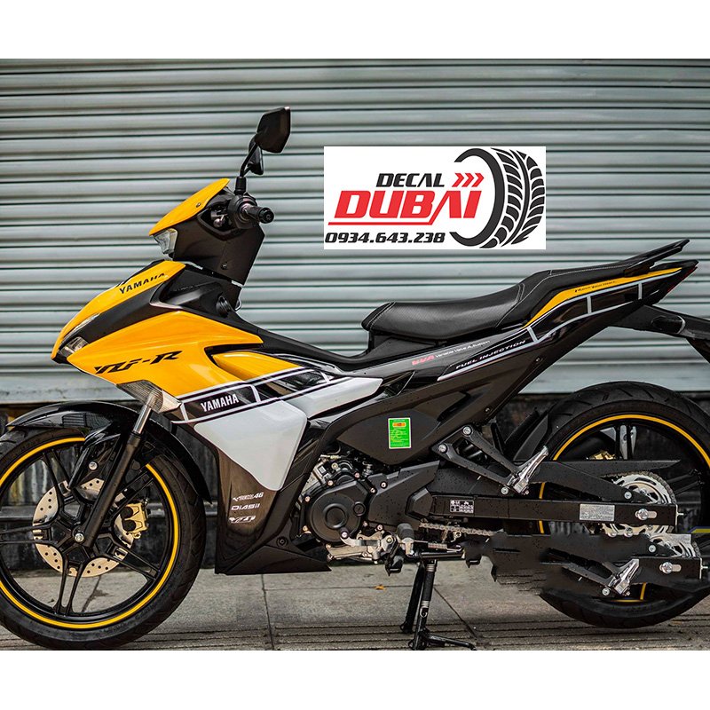 Tem Trùm Exciter 155 Vàng Trắng Đen Thể Thao