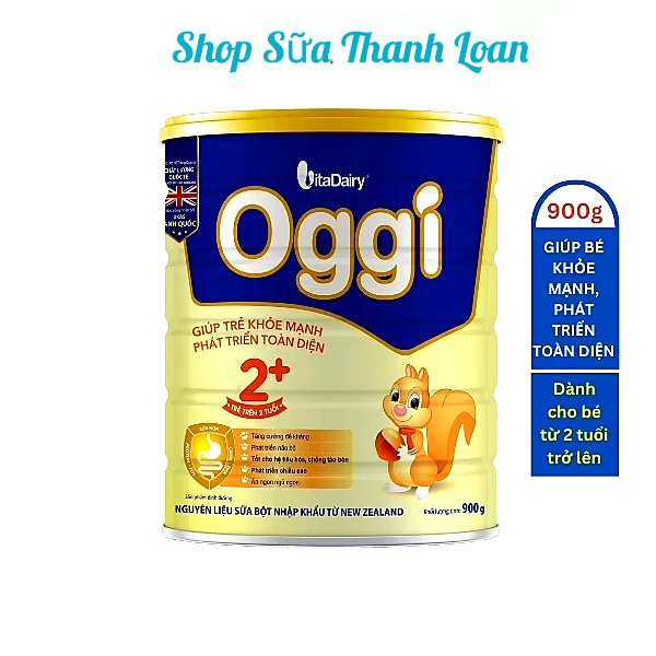 (Scan Qr Code to Earn Coins) Vitadairy Oggi 2+ Powdered Milk 900g (for Children 2 Years Old and up).
