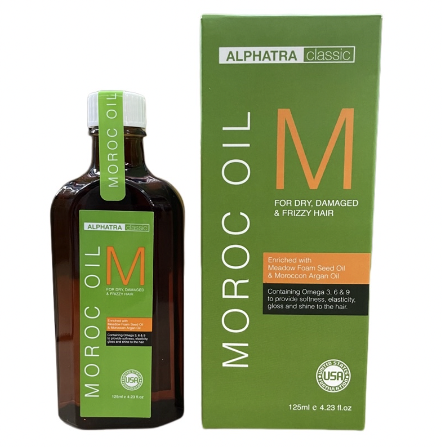 Tinh dầu dưỡng bóng tóc Alphatra Classic Moroc Oil 125ml  USA