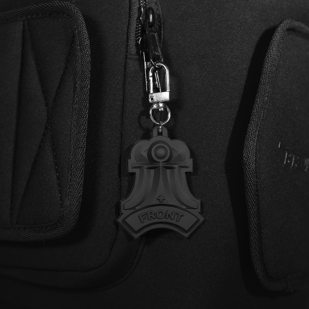 Front The Rook Backpack D421 Gen 3 - Black - M ♟ Balo Front Chất Liệu Neoprene Cao Cấp