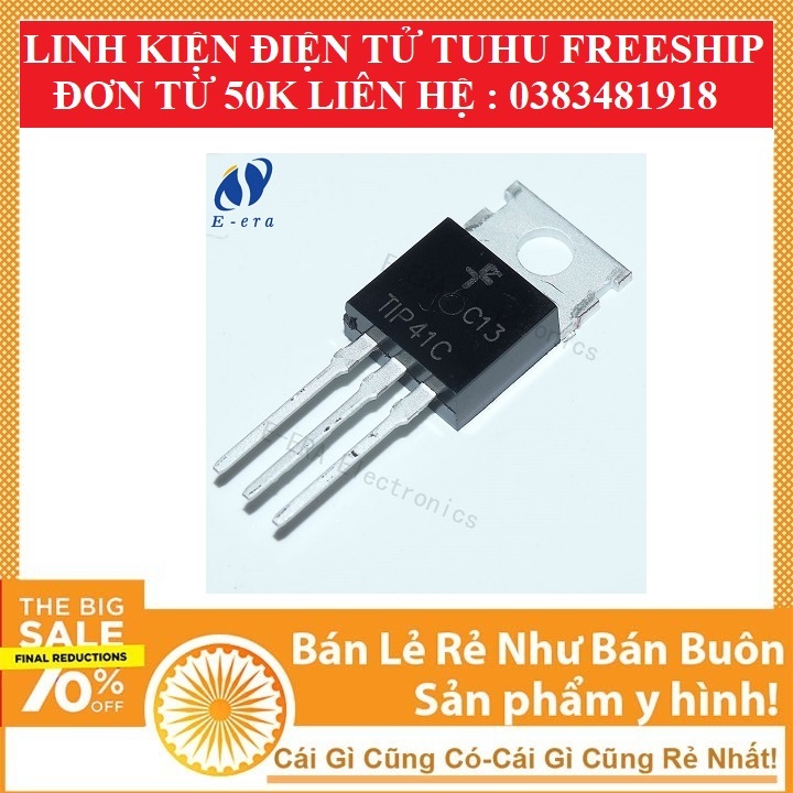combo 2 transitor TIP41C TO220 TRANSISTOR NPN 6A 100V