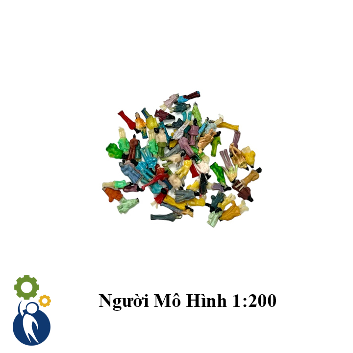 Bộ 5 con người mô hình tỉ lệ 1:200, mô hình mini trang trí