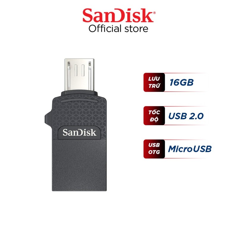 Bảng giá BH 1 Đổi 1 - USB OTG SanDisk DD1 16GB Ultra Dual Drive micro USB Phong Vũ