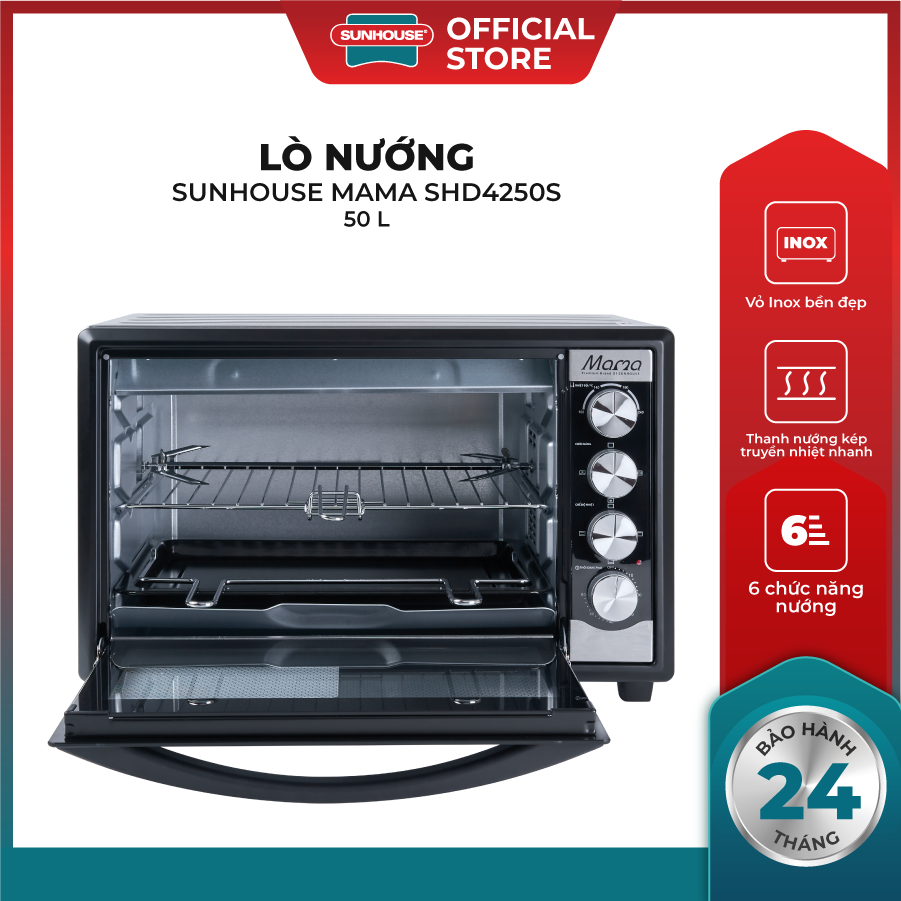Lò Nướng 50lit Sunhouse Mama SHD4250S
