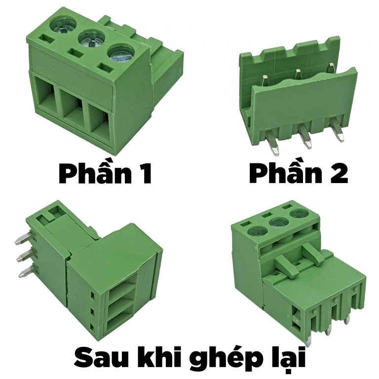 Bộ 5 Domino cong 2EDG 5.08 2P, 3P, 4P
