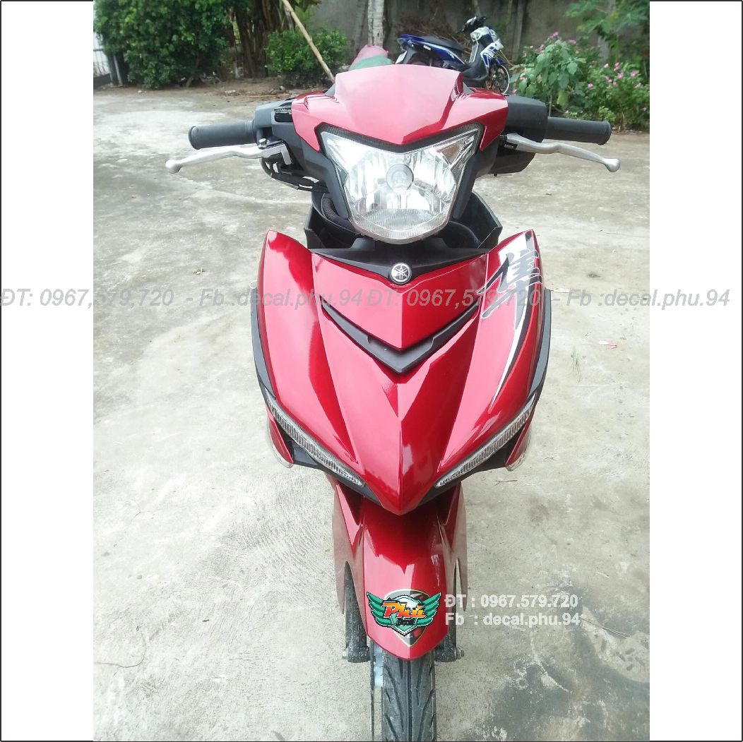 Tem rời Exciter 150 Hayabusa đỏ đen (K)