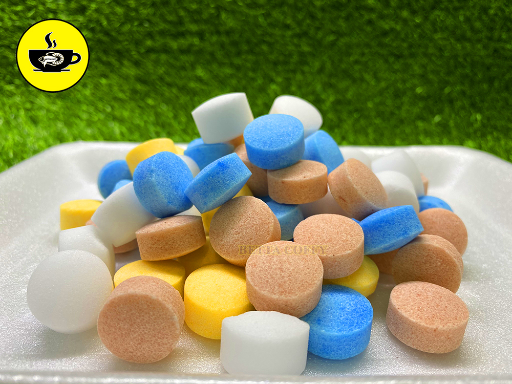 Muối Khoáng Nén 4 Màu Dùng Nuôi Cá Cảnh 💗 🤍 - BETTA COFFY