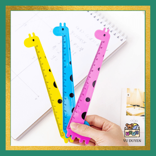 5 Cây Thước kẻ học sinh hoạt hình 15cm