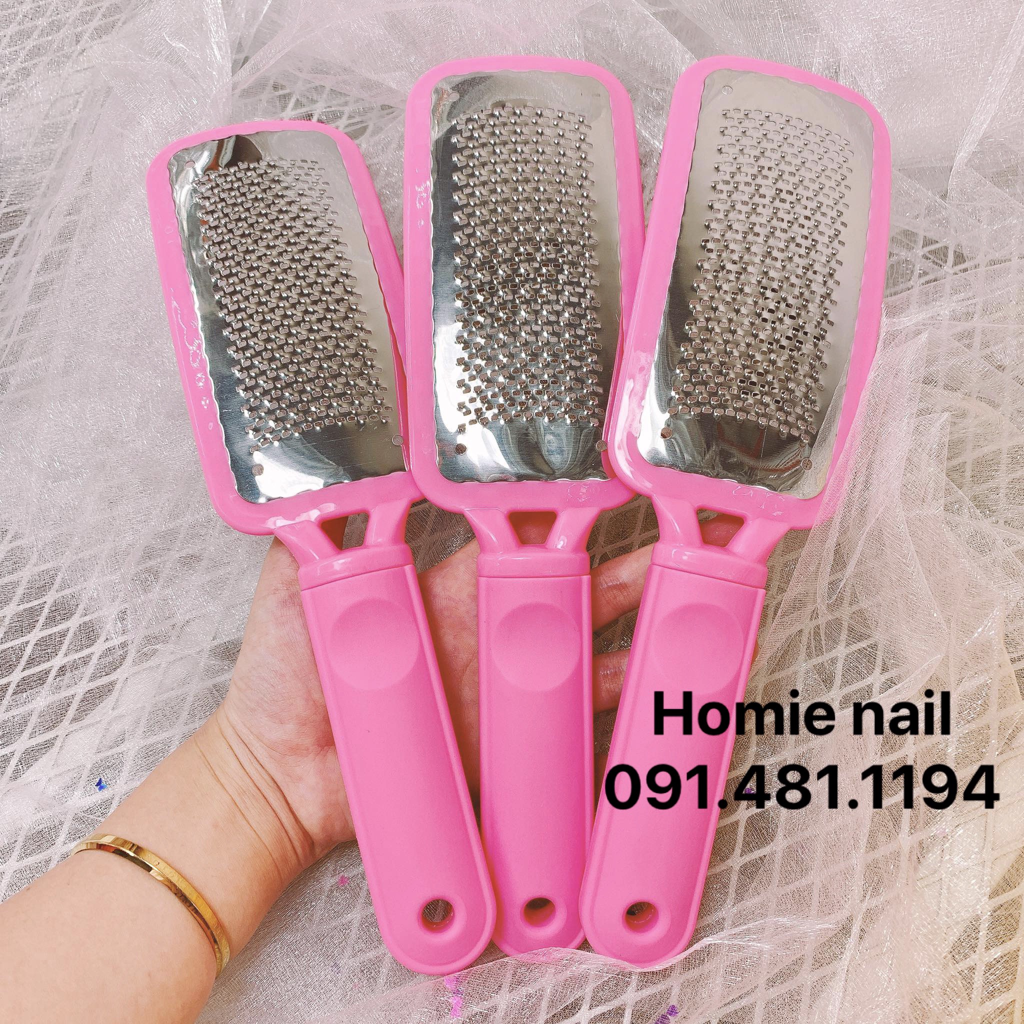 Chà gót Chân Sắt - Cán Nhựa