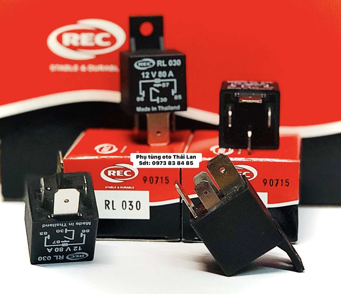 ROLE 4 CHÂN 12V 80A (RL030)