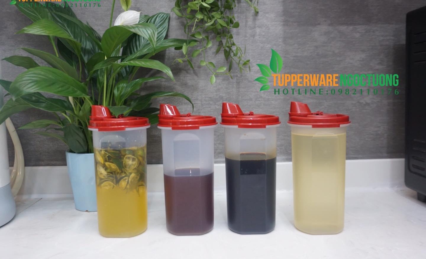 [HCM]Bình Đựng Dầu Ăn  Nước Mắm Tupperware 650Ml
