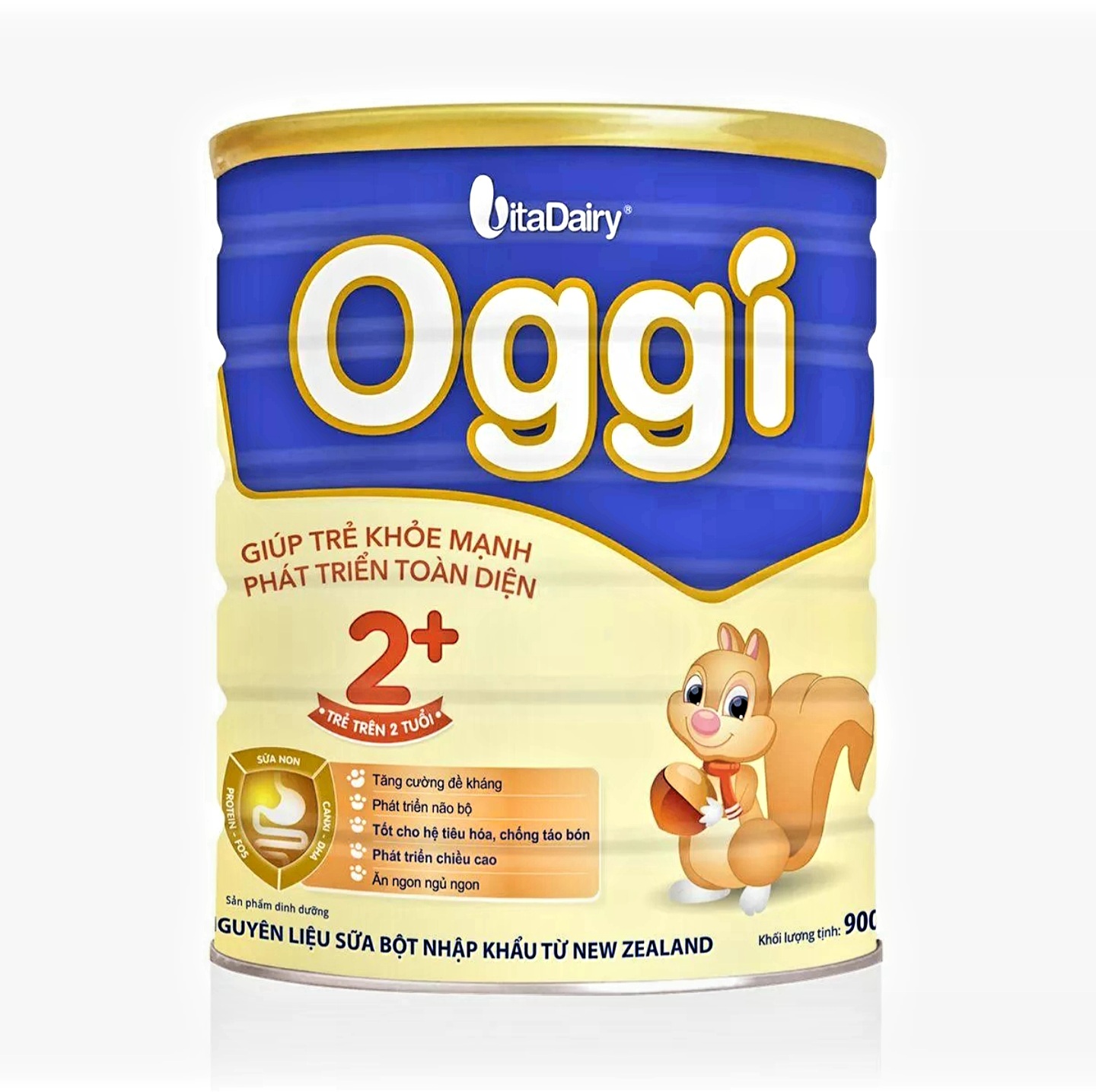 (Scan Qr Code to Earn Coins) Vitadairy Oggi 2+ Powdered Milk 900g (for Children 2 Years Old and up).
