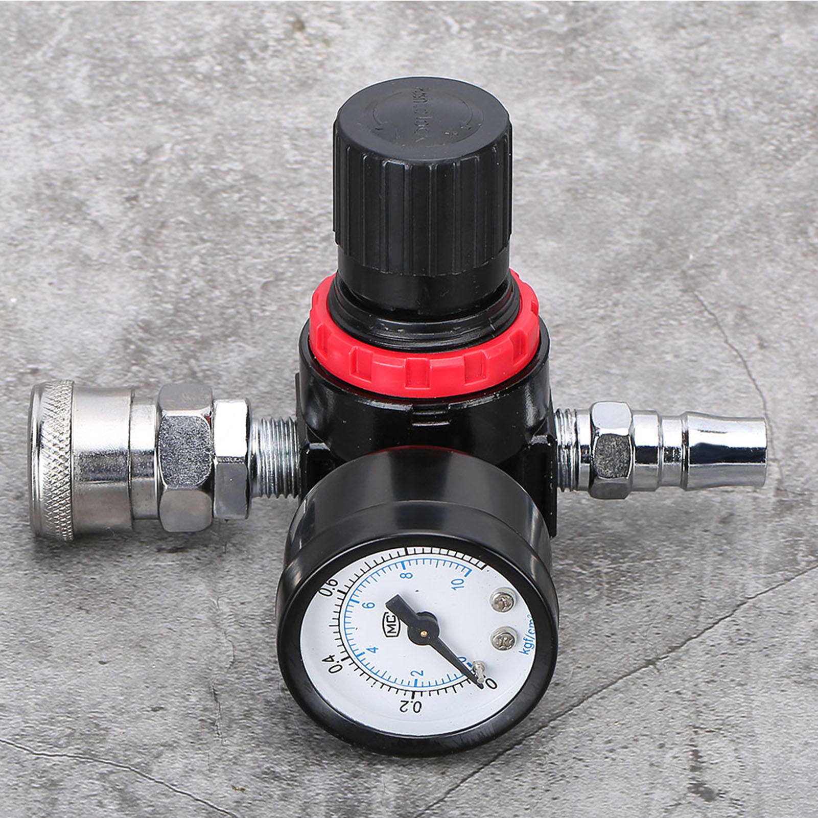 1/4" Air Pressure Regulator Gauge Regulating Valve Compressor For Spray