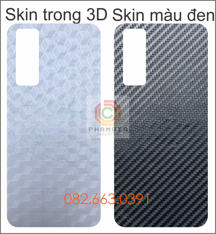 Miếng dán mặt lưng skin carbon Vivo Y51 2020