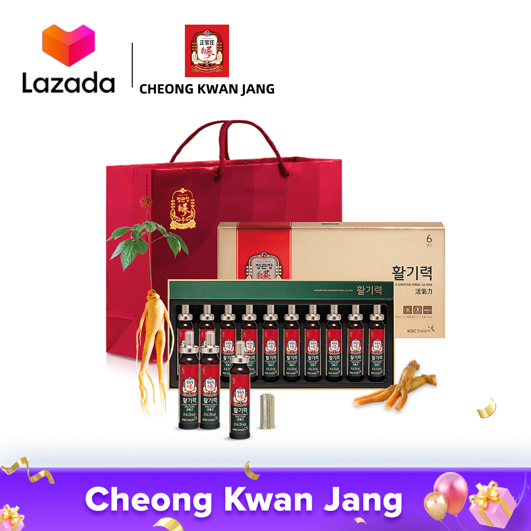 [Mua 1 Giảm 5% Mua 2 Giảm 10%] Nước Uống Hồng Sâm Bổ Dưỡng Dạng Ống Kgc Cheong Kwan Jang Vital Tonic 20Ml X 10 Ống - Tăng Cường Sinh Lực Nâng Cao Hiệu Quả Làm Việc Cải Thiện Miễn Dịch