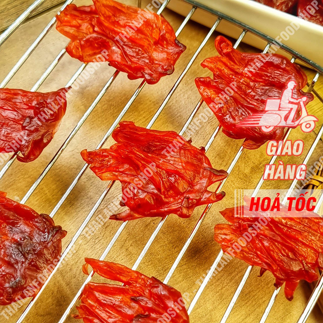 Mứt Hoa Hồng Đà Lạt (Mứt Hibiscus) - Lon 500gr