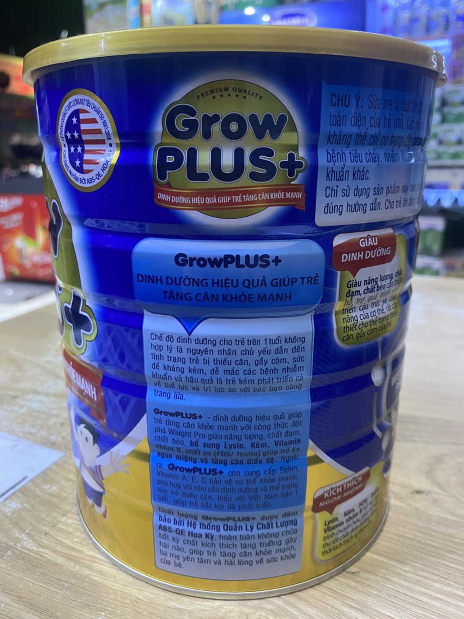 Sữa bột NutiFood Grow Plus+ tăng cân khoẻ mạnh (1,5kg).