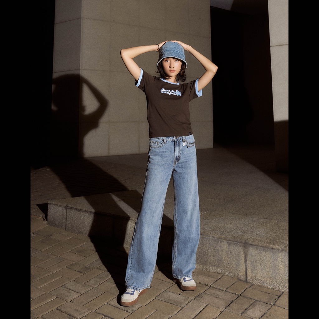 Áo Thun Nữ Baby Tee PRADIES "Blue Stars"